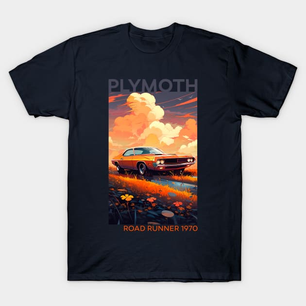Roaring Resurrection: The 1970 Plymouth Road Runner Revival T-Shirt by MaxDeSanje 